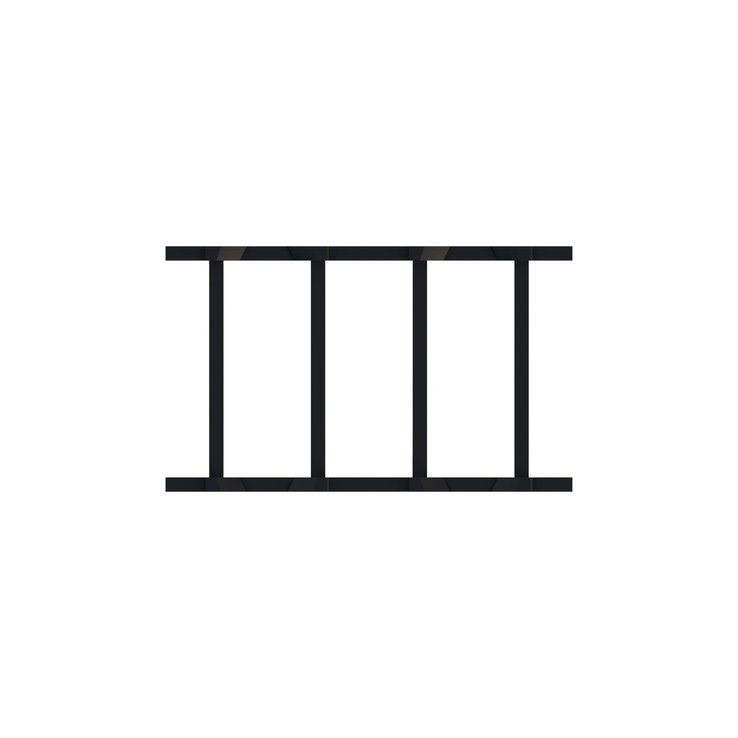 Pyramid™ 30-Gallon 2-Barrel Rack, Black Powder Coat