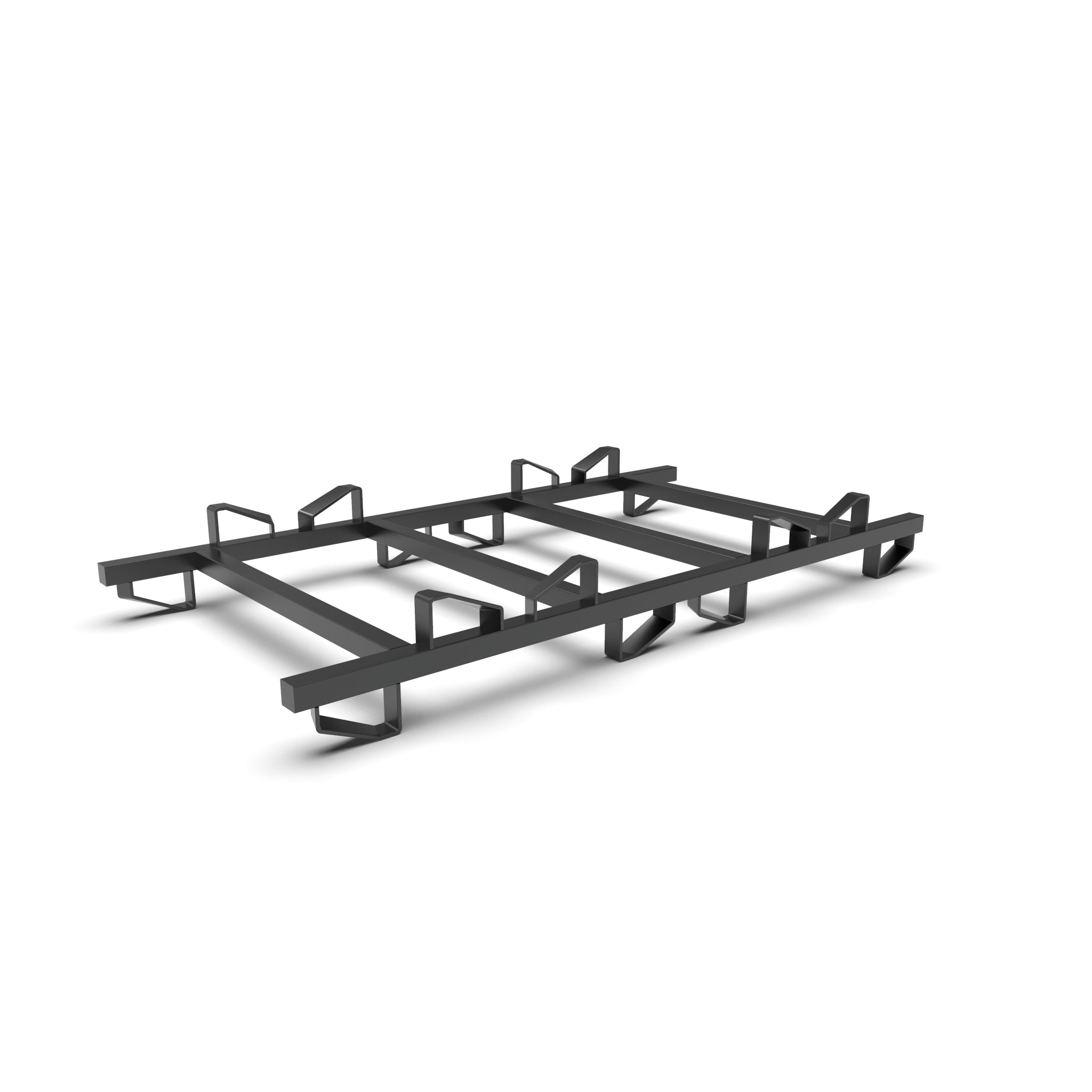 2-Barrel Pyramid™ Rack 225-228L, Black Powder Coated Mild Steel ...