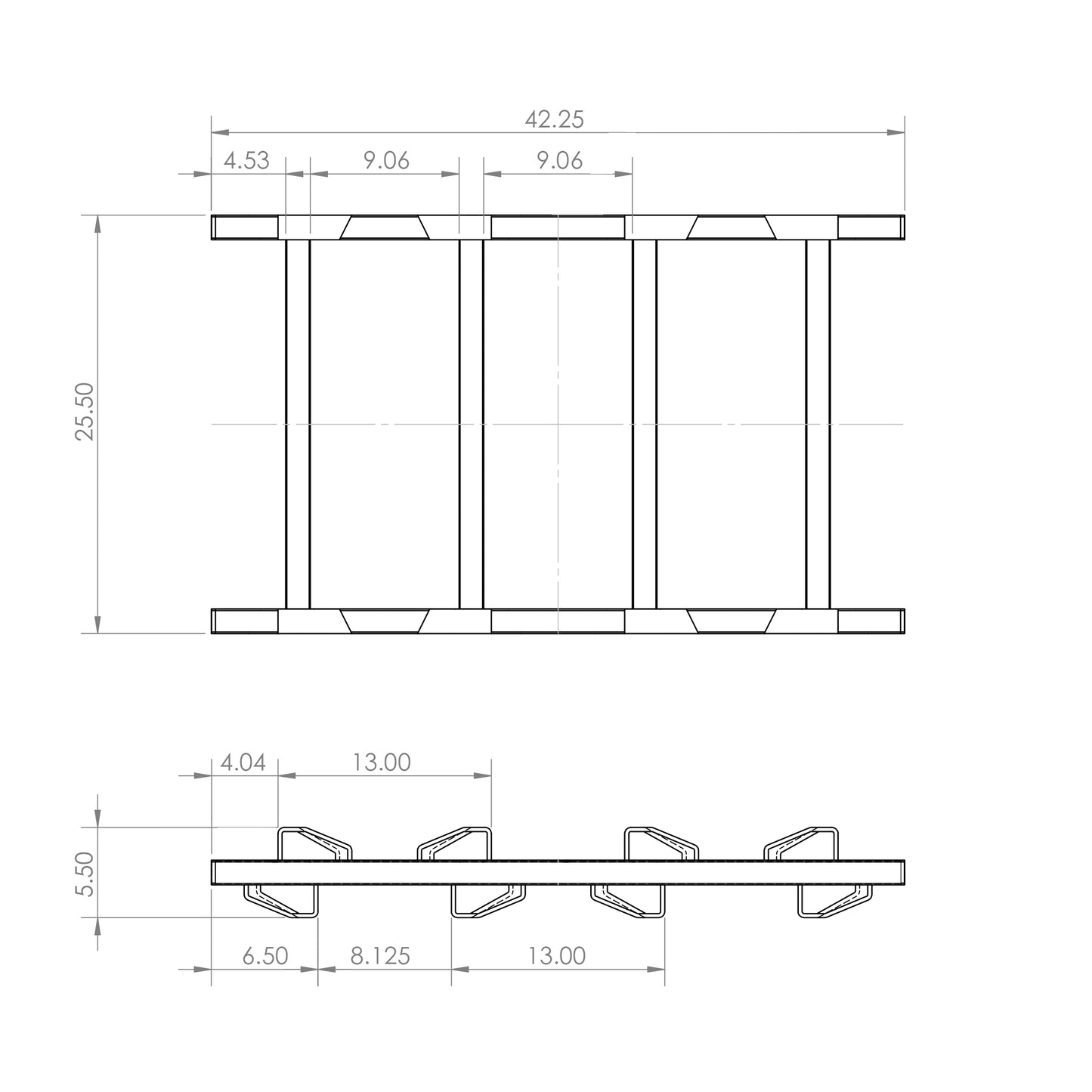 Pyramid™ 30-Gallon 2-Barrel Rack, Stainless Steel