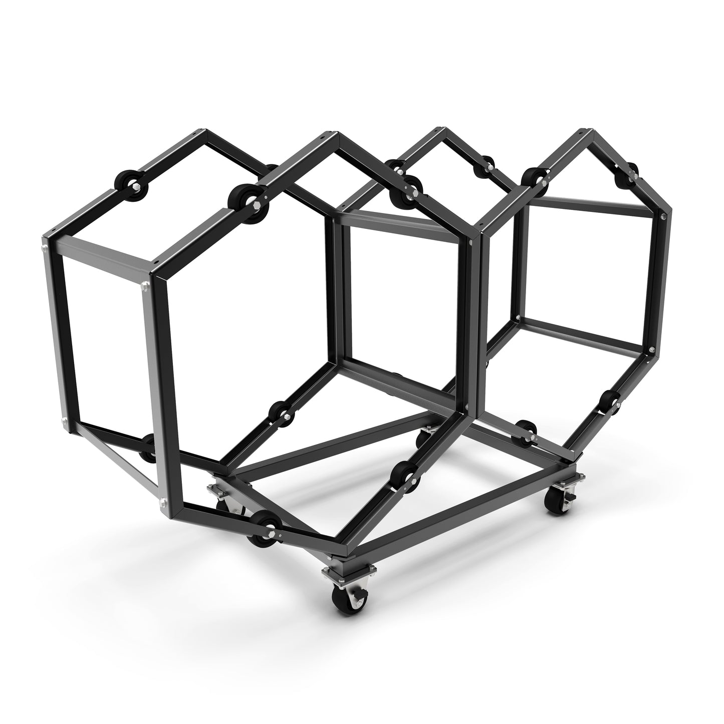 BarrelHive® Rotating Rack, Powder Coated, 3-Barrel (60 Gal)