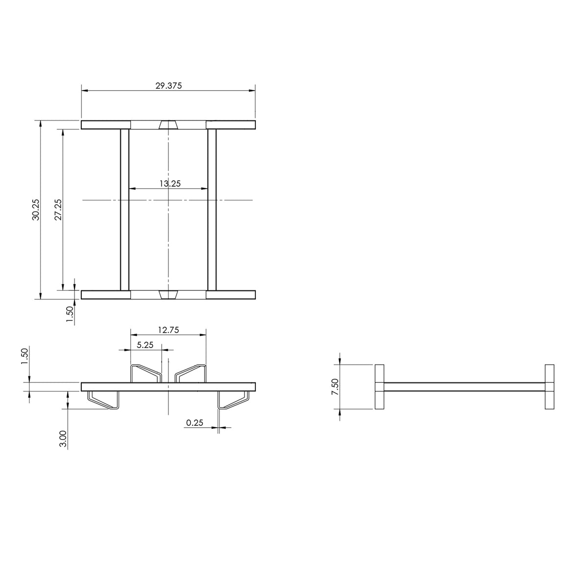 1-Barrel Pyramid™ Rack 225-228L, Black Powder Coated Mild Steel