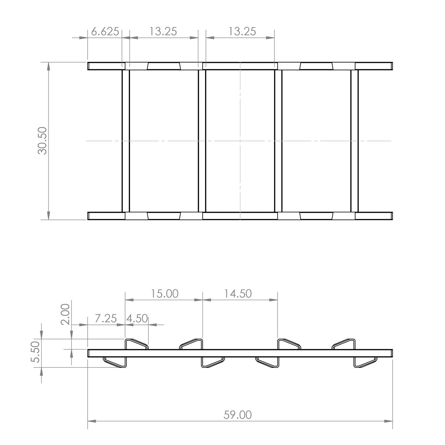 Pyramid™ 60-Gallon 2-Barrel Rack, Stainless Steel
