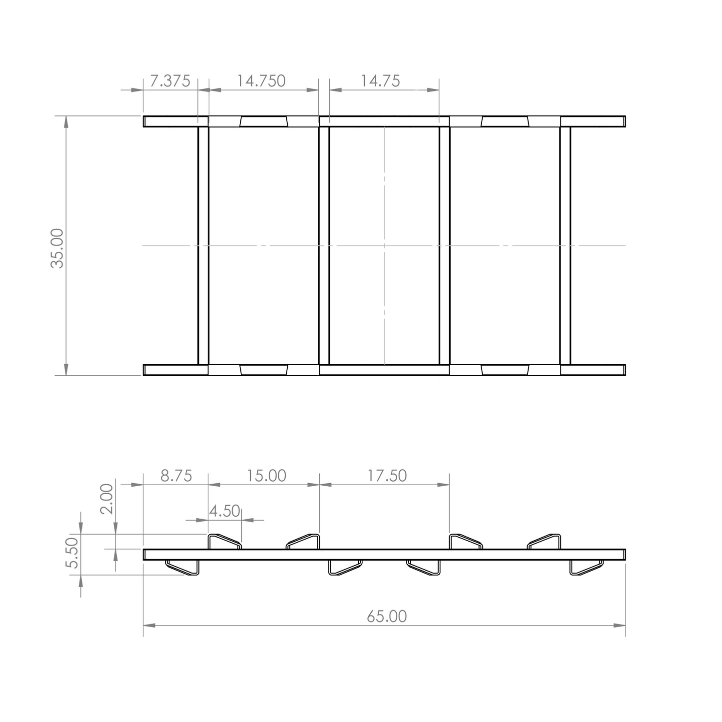 Pyramid™ Hogshead 2-Barrel Rack, Stainless Steel